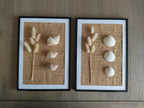 Tableau floral et coquillages