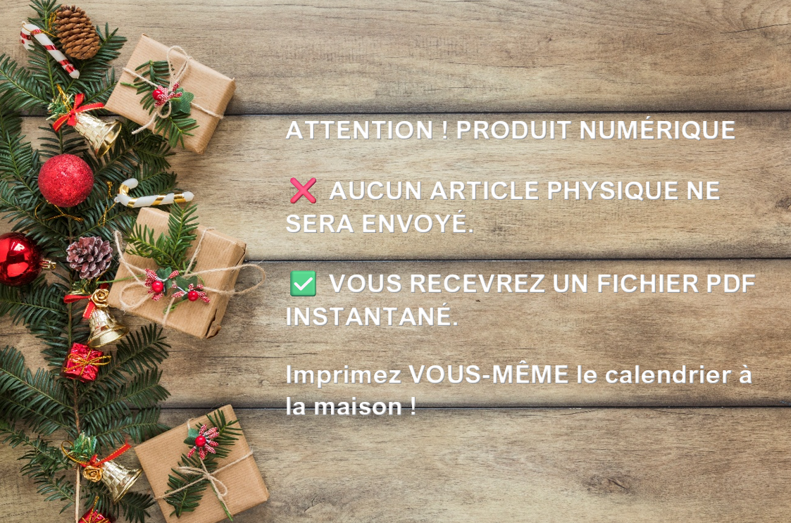 Calendrier de l'Avent Les lutins / Kit créatif DIY