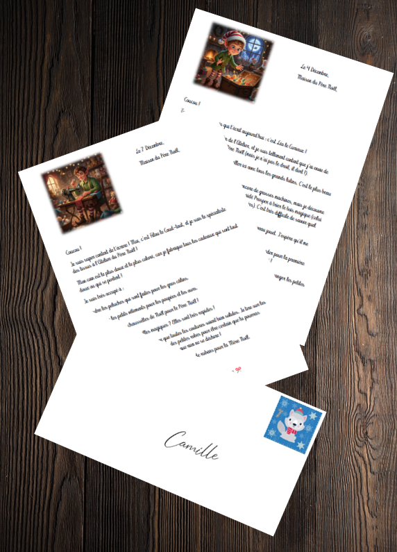 KIT AVENT Lutin (24 Jours) : Lettres du Pôle Nord - Calendrier Noël DIY