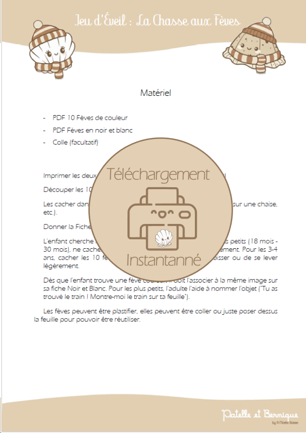 KIT DE JANVIER : Hiver, Neige & Galette des Rois