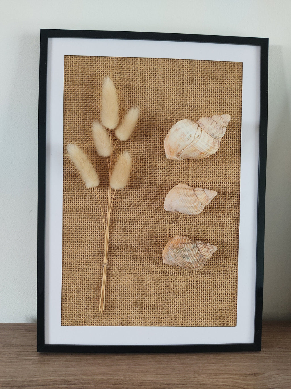 Tableau floral et coquillages