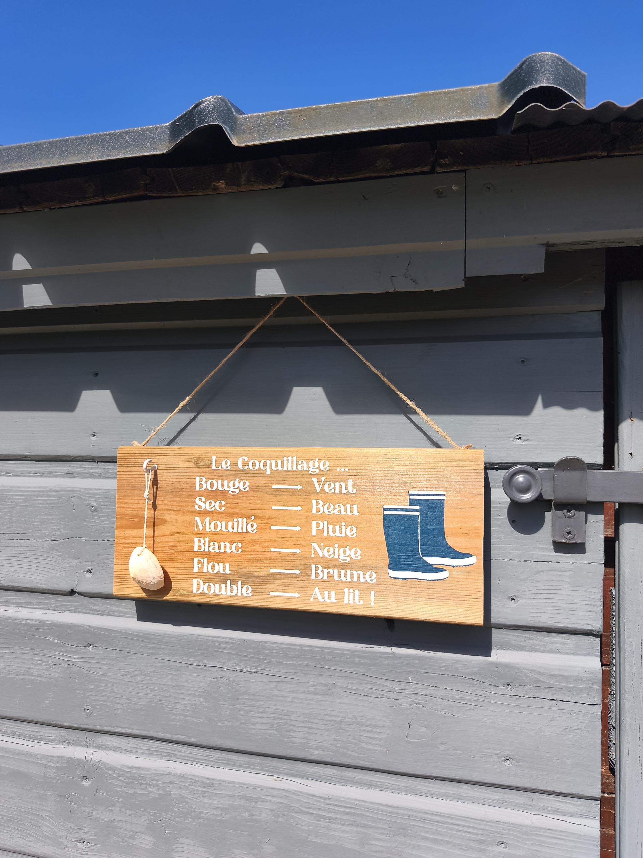 Baromètre humoristique coquillage