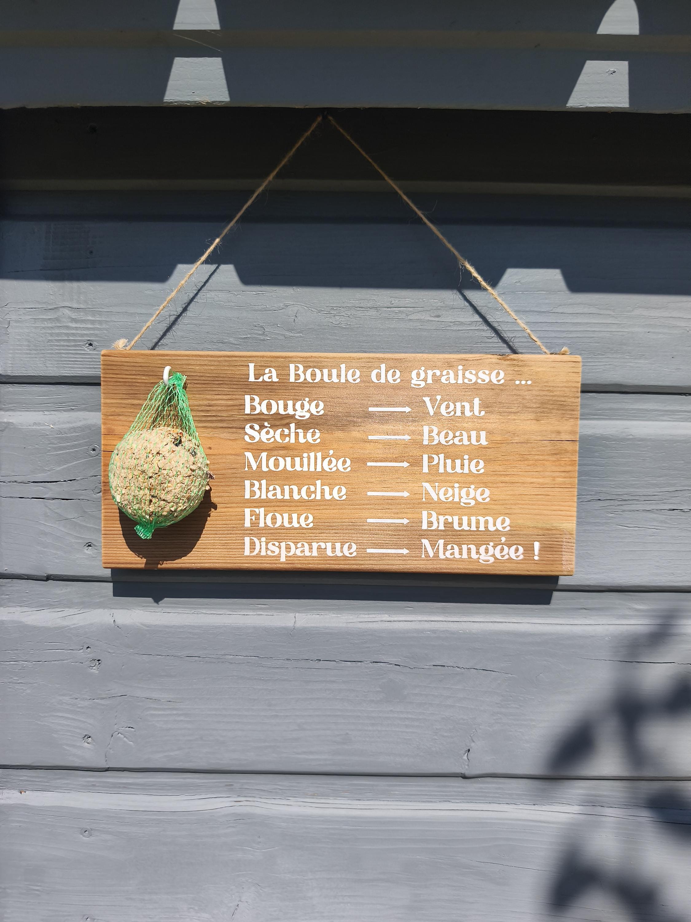 Mangeoire pour oiseaux - Baromètre humoristique