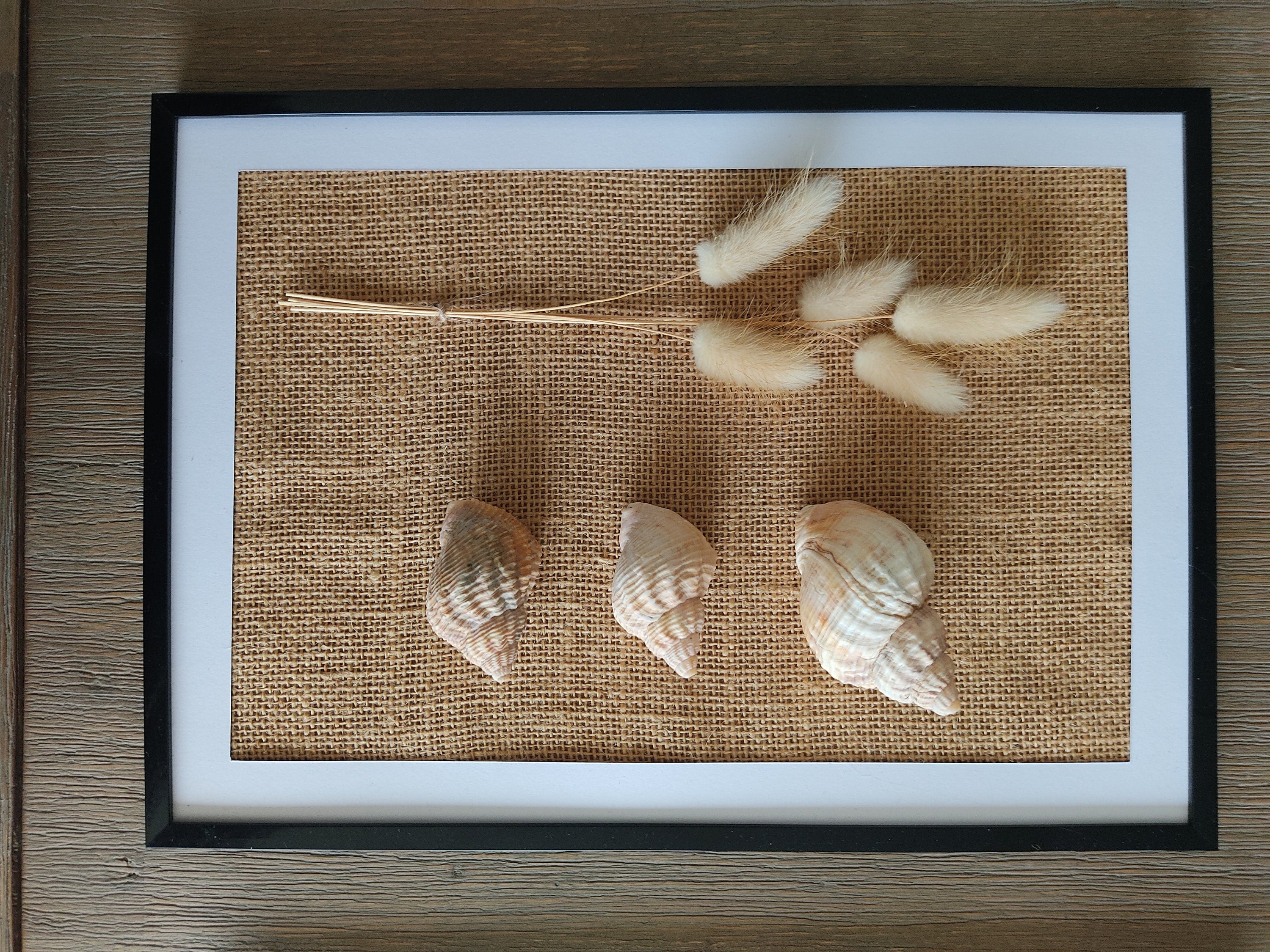 Tableau floral et coquillages