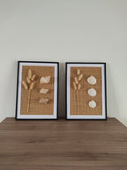 Tableau floral et coquillages