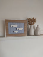 Tableau trois poissons blancs épurés