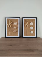 Tableau floral et coquillages
