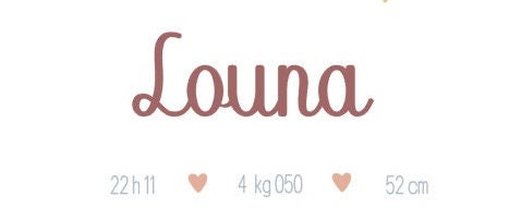 Affiche de naissance constellation