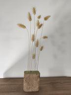 Bar à fleurs séchées en bois flotté