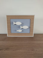 Tableau trois poissons blancs épurés
