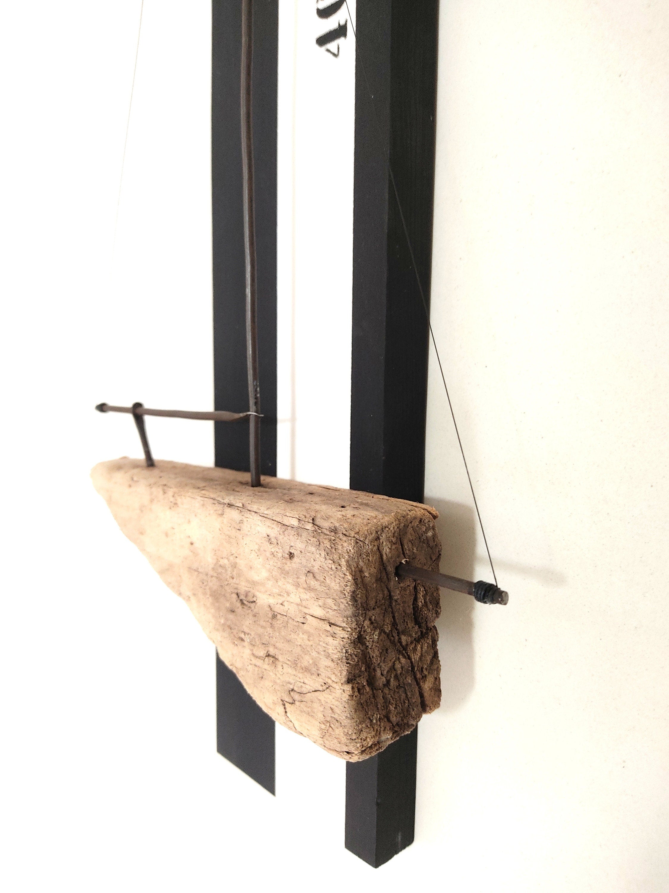 Tableau Voilier design bois flotté