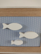 Tableau trois poissons blancs épurés