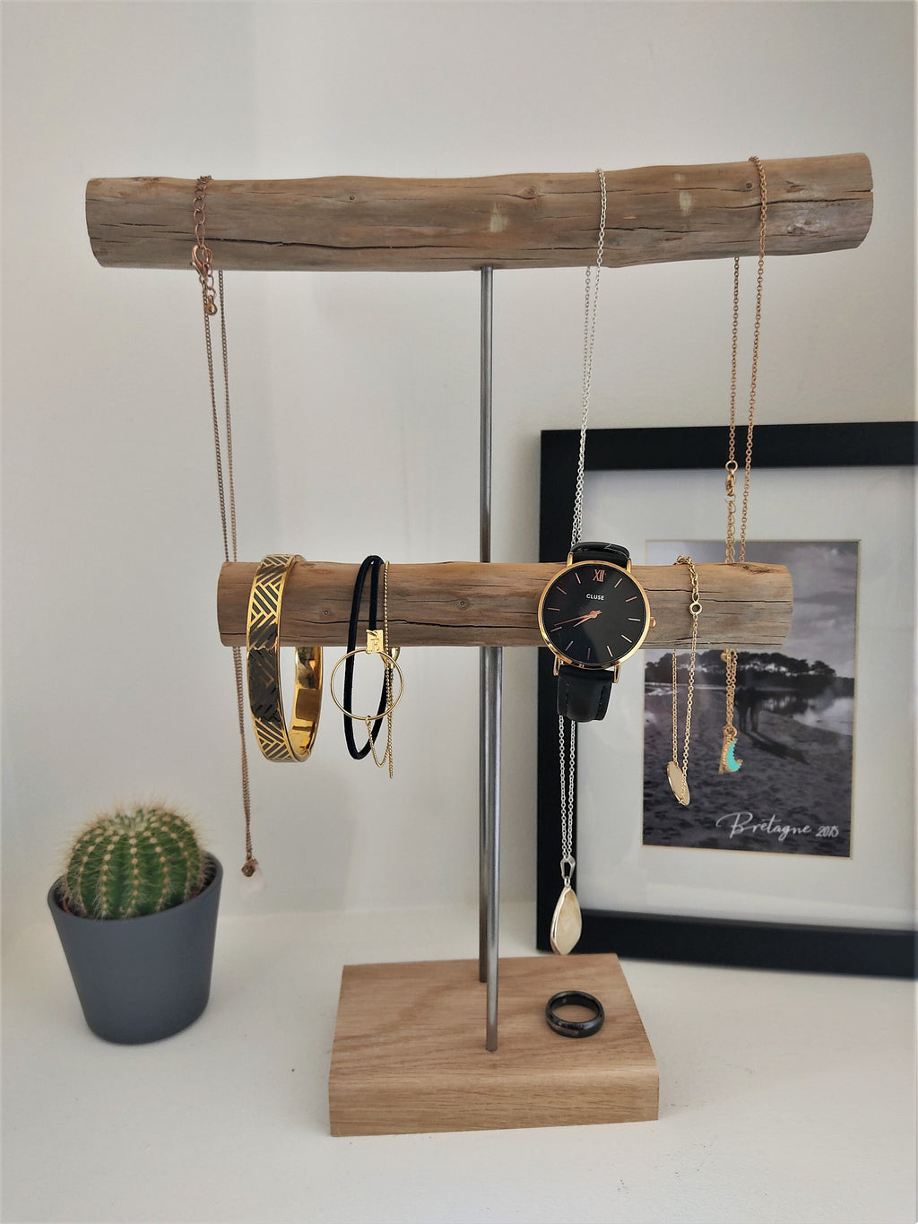 Présentoir à colliers en bois, rangement colliers, organisateur de bijoux pour boutique et professionnels