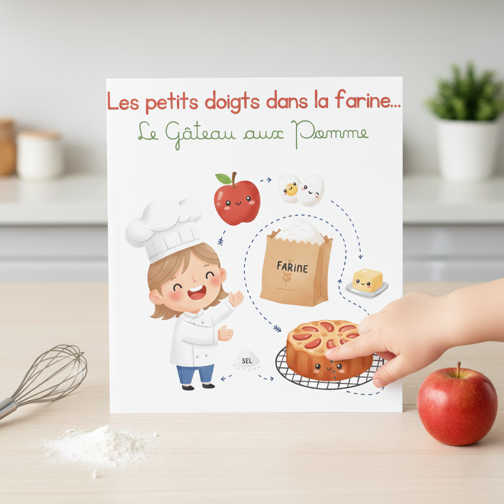 Livre Interactif Recette Gâteau aux Pommes