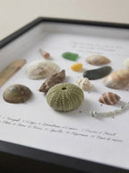 Cadre Coquillages Personnalisé - Vos Souvenirs de Plage