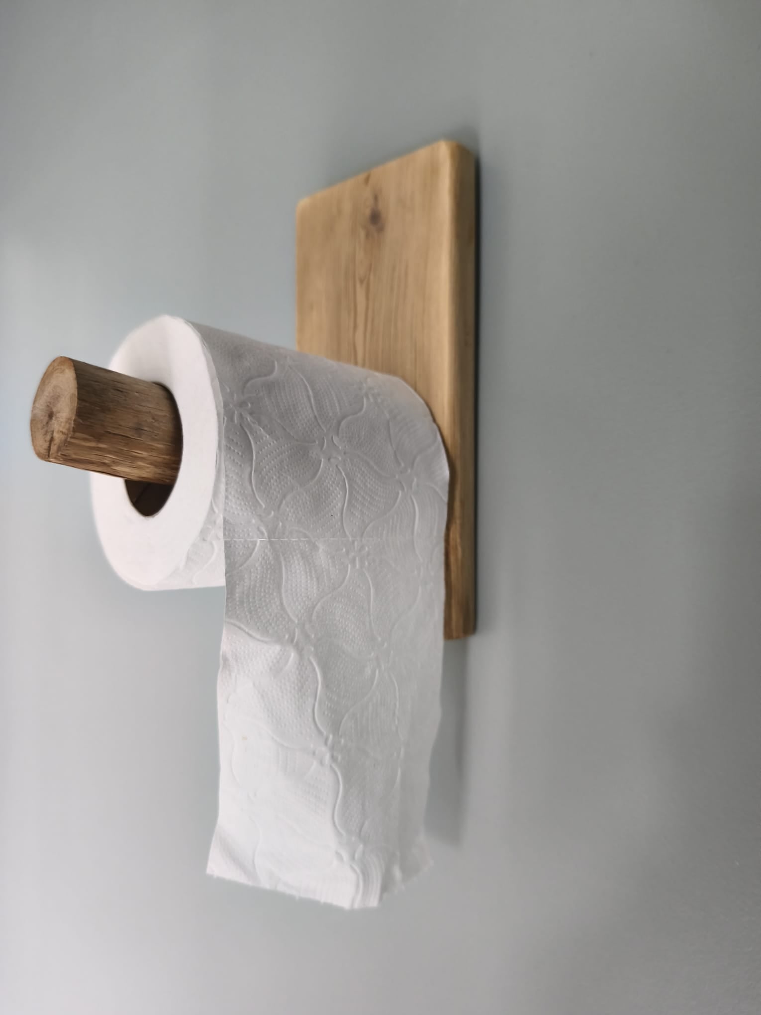 Porte-Papier Toilette Mural en Bois Flotté