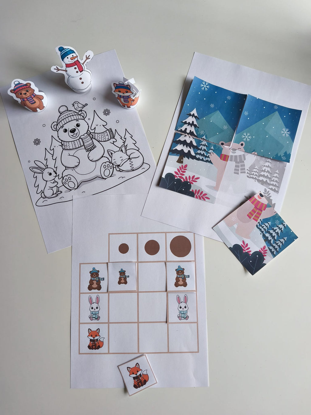 KIT DE JANVIER : Hiver, Neige & Galette des Rois