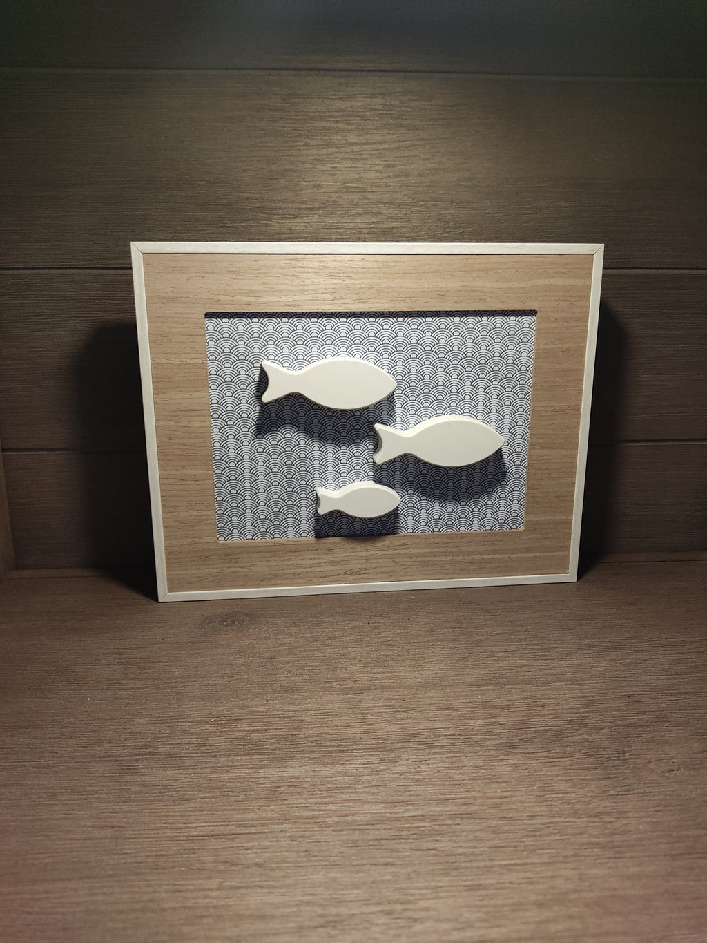 Tableau trois poissons blancs épurés