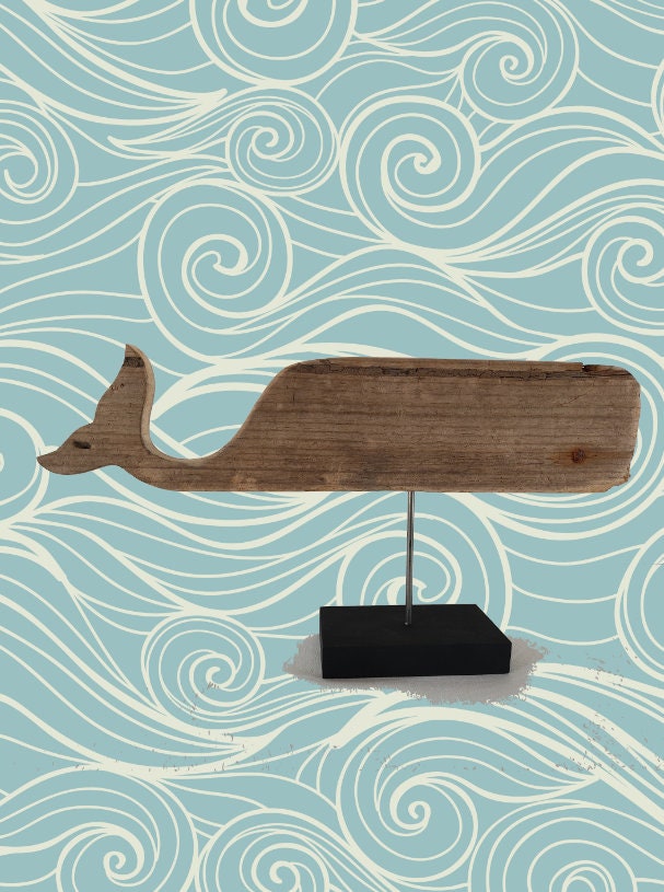 Baleine en bois flotté