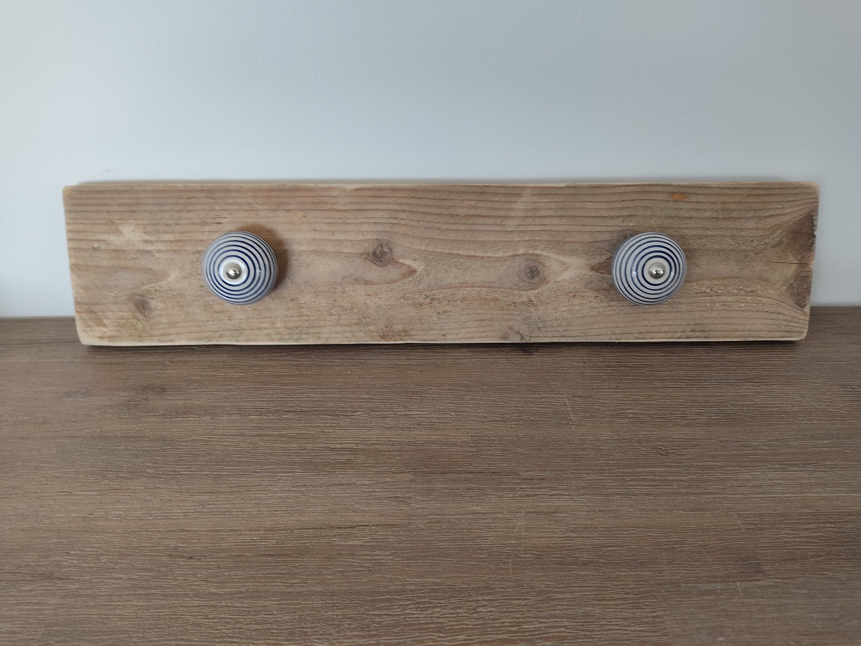 Porte manteaux en bois flotté vintage
