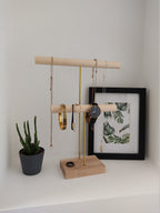 Présentoir à colliers en bois, rangement colliers, organisateur de bijoux pour boutique et professionnels