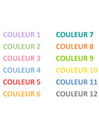 Affiche de naissance Initiale prénom bébé