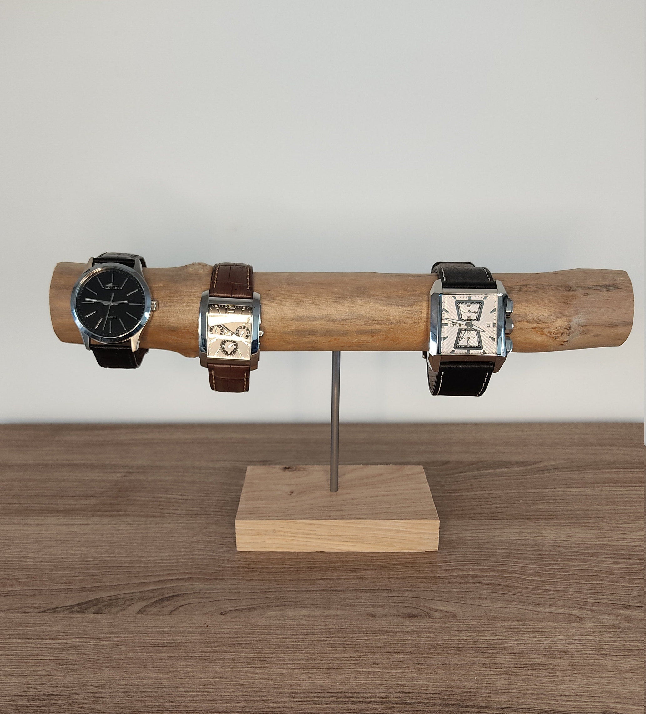 Support montres, porte montres présentoir à bijoux, cadeau homme personnalisé, cadeau noel homme