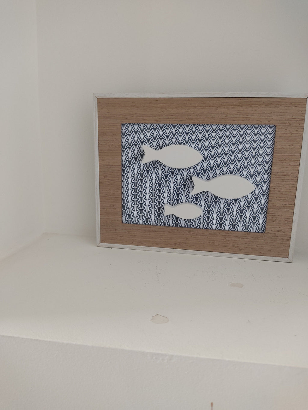 Tableau trois poissons blancs épurés
