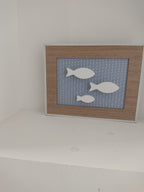 Tableau trois poissons blancs épurés