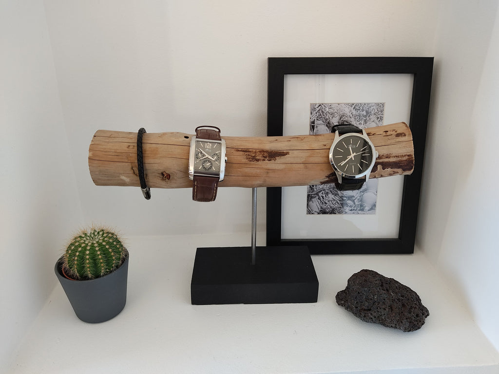 Support montres, porte montres présentoir à bijoux, cadeau homme personnalisé, cadeau noel homme