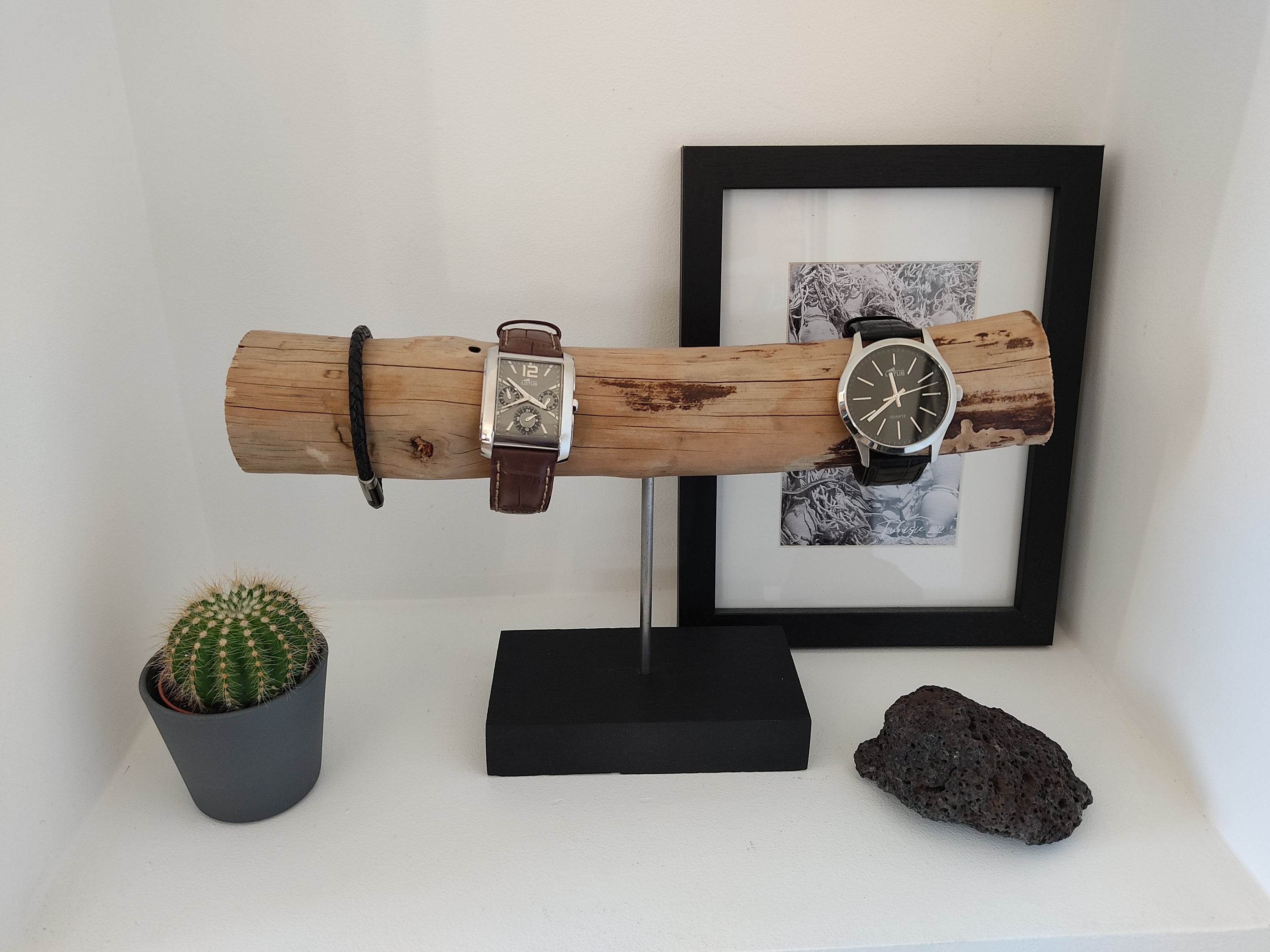 Support montres, porte montres présentoir à bijoux, cadeau homme personnalisé, cadeau noel homme