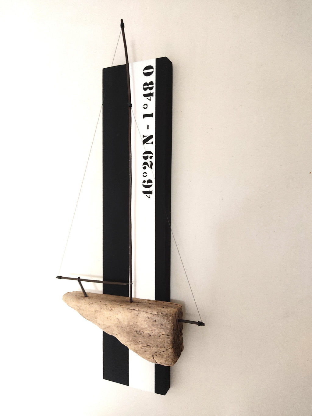 Tableau Voilier design bois flotté