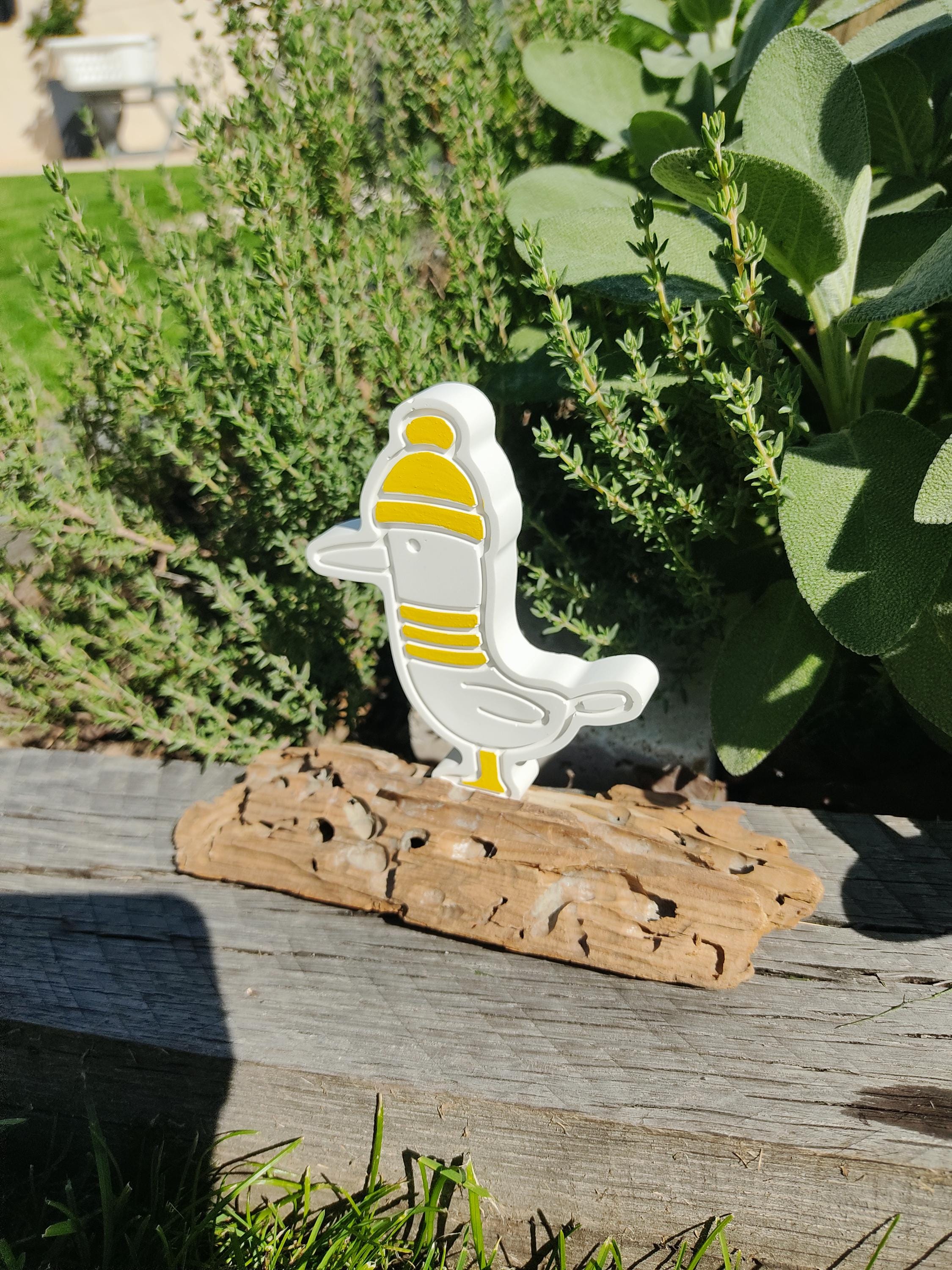 Mouette avec bonnet marin
