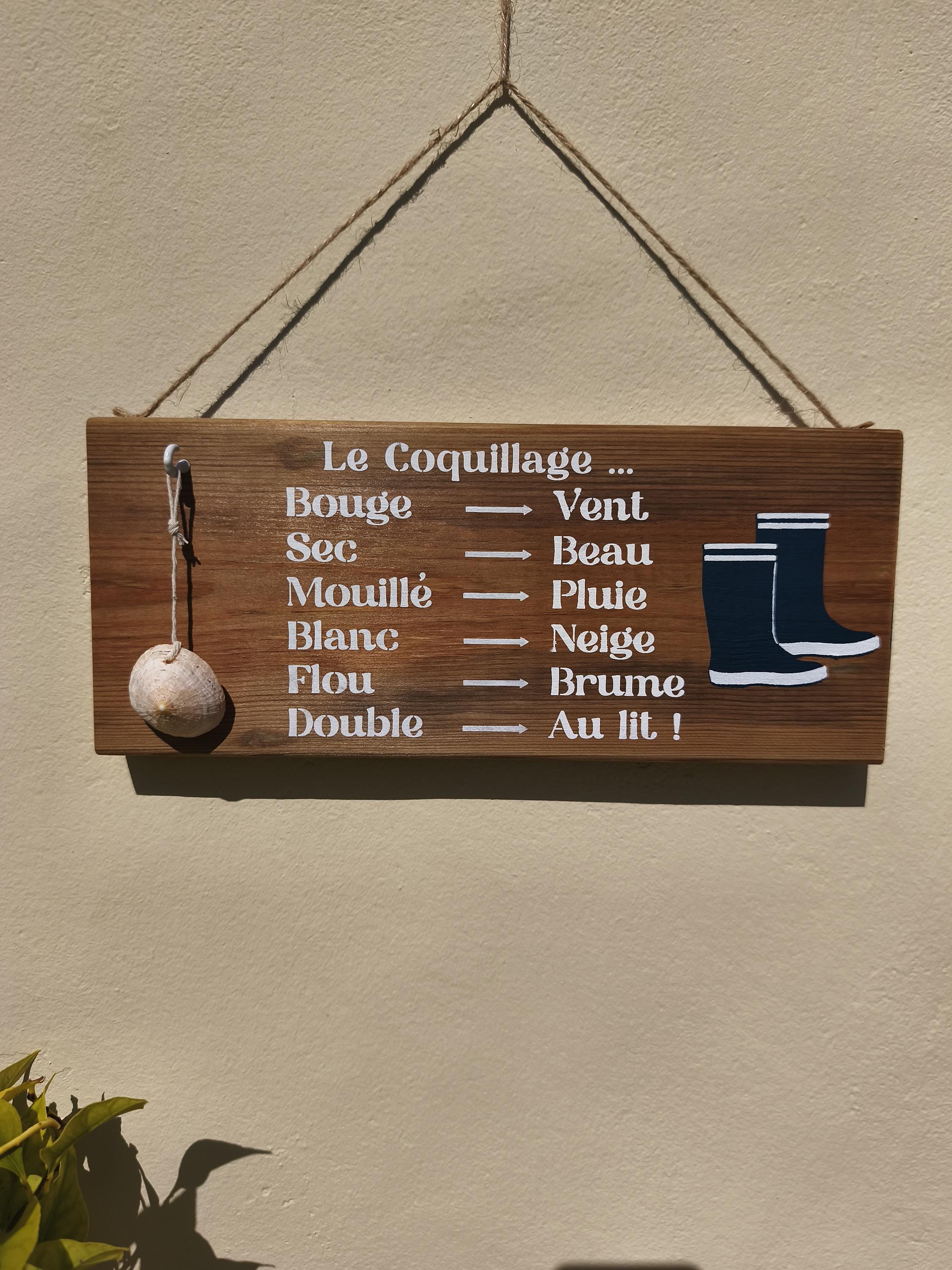 Baromètre humoristique coquillage