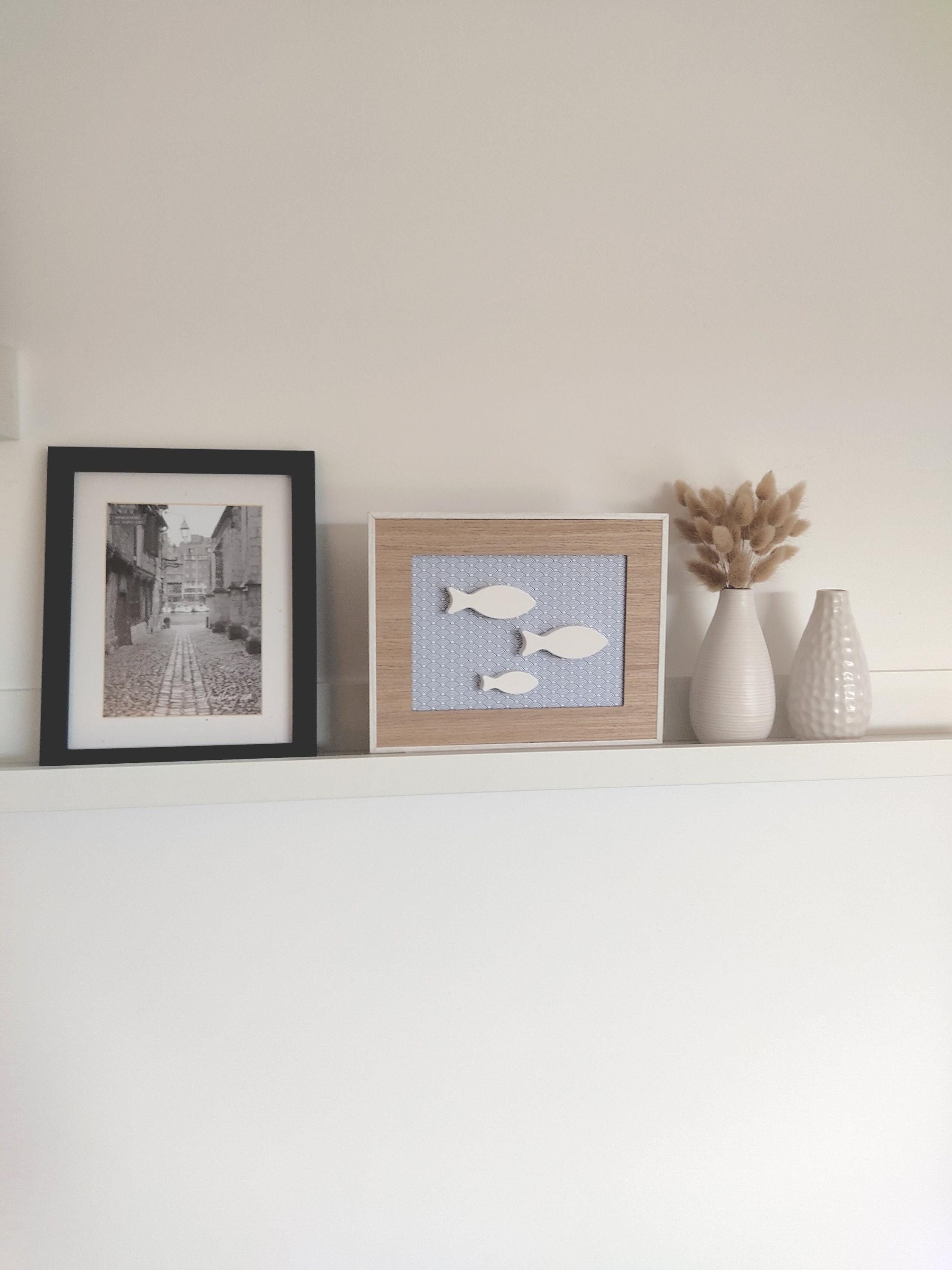 Tableau trois poissons blancs épurés