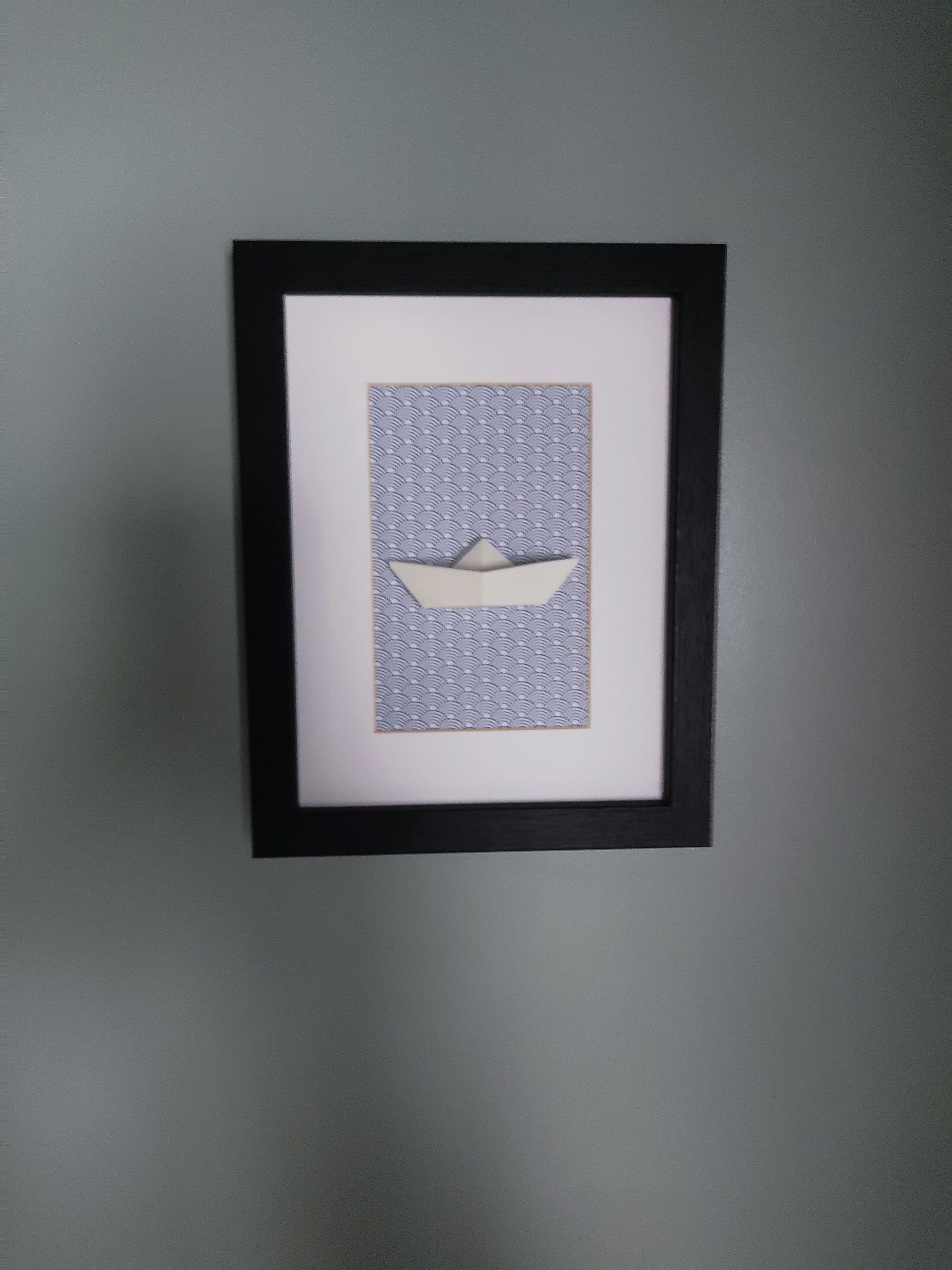 Tableau voilier origami