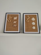 Tableau floral et coquillages